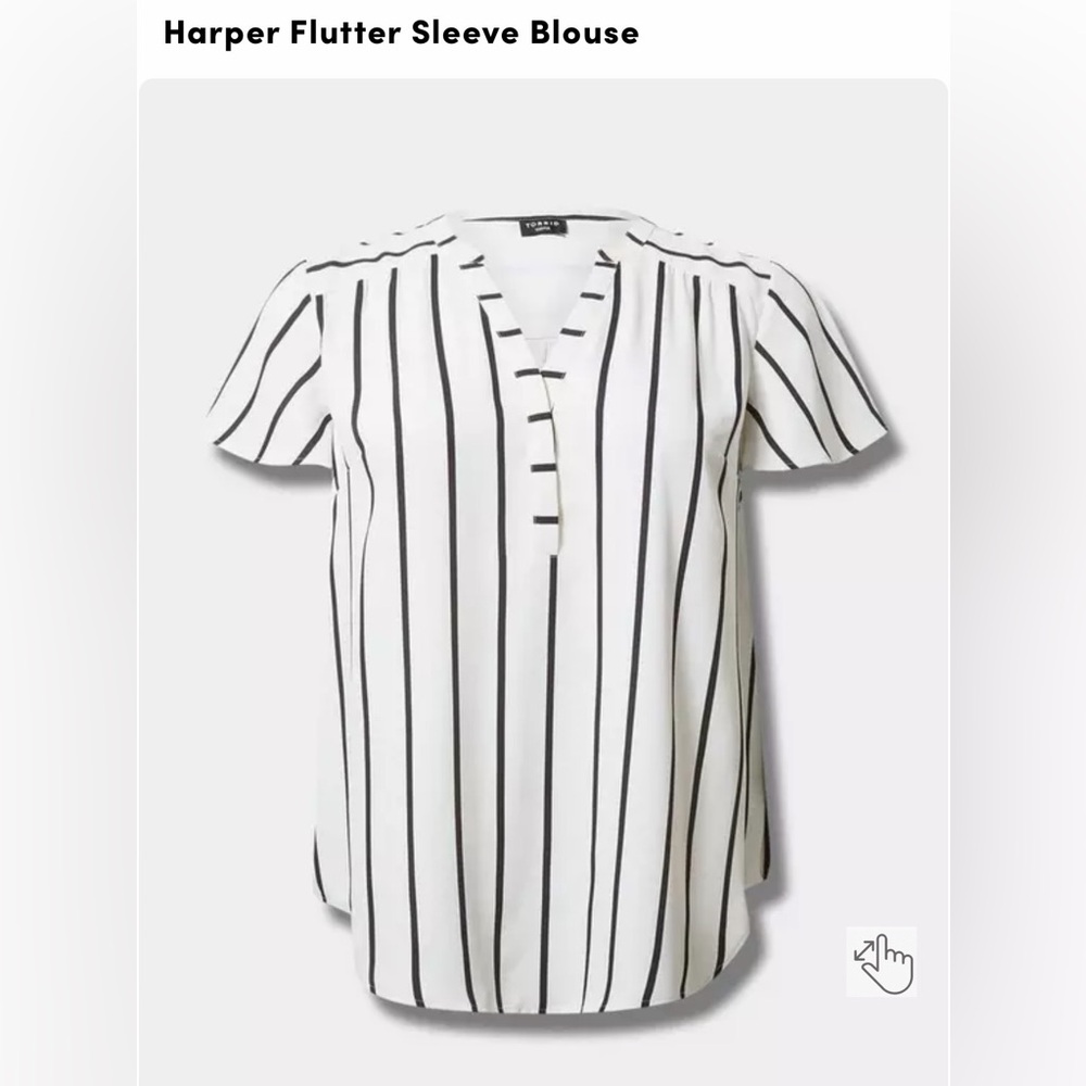 Torrid Harper Flutter Sleeve Blouse